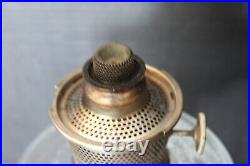 Aladdin Colonial Clear Glass Model A Nickel Plate Burner Clean and Very Nice