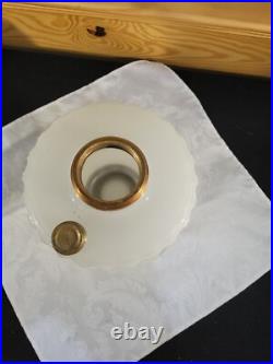 Aladdin Corinthian B-110 Kerosene Oil Lamp White Moonstone Barbie Pink Shade