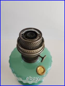 Aladdin Corinthian B-115 Lamp Jadeite Jade Green Model B Burner With Chimney