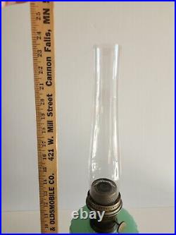 Aladdin Corinthian B-115 Lamp Jadeite Jade Green Model B Burner With Chimney