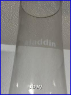 Aladdin Corinthian B-126 WithNEW WICK Rose and white moonstone Lamp oil Kerosene