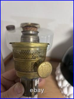 Aladdin Corinthian B-126 WithNEW WICK Rose and white moonstone Lamp oil Kerosene