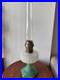 Aladdin Corinthian Jadeite White Milk Glass Kerosene Oil Lamp with Chimney 23