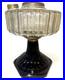 Aladdin Corinthian Kerosene Oil Lamp B104 Clear over Black Beta Crystal Mfg 1936