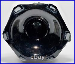Aladdin Corinthian Kerosene Oil Lamp B104 Clear over Black Beta Crystal Mfg 1936