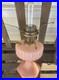 Aladdin Corinthian Model B-116 Rose Moonstone Kerosene/Oil Lamp with chimney
