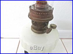 Aladdin Corinthian Moonstone Black Base Kerosene Oil Lamp Original Chimney NoRes
