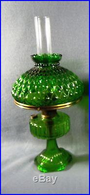 Aladdin Corinthian Oil Lamp Kerosene Green Nu Type Model B ONE