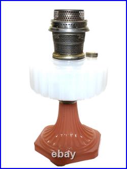 Aladdin Corinthian Rose & White Moonstone Lamp1936model B-126, Model B Burner