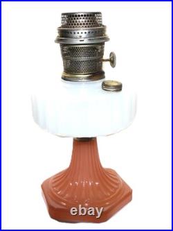 Aladdin Corinthian Rose & White Moonstone Lamp1936model B-126, Model B Burner