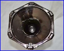 Aladdin Corinthian White Black Moonstone Glass Kerosene Oil Lamp Model B Vtg