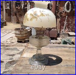 Aladdin Crystal Clear Colonial Model 104 Oil Lamp 1933 vintage