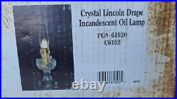 Aladdin Crystal Lincoln Drape Incandescent Oil Lamp