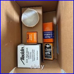 Aladdin Crystal Lincoln Drape Oil Lamp, Indoor Fuel Lamp, Bright, Brass Trim