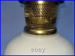 Aladdin Daisy Wheat Milk Glass Oil Lamp Model 23 Burner Vintage Oil or Kerosene