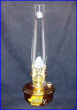 Aladdin Deluxe Genie III Amber Glass Shelf Kerosene Oil Lamp Wall Hanging