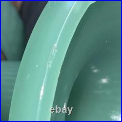 Aladdin Diamond Quilt Jade Green Moonstone Oil Lamp