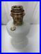 Aladdin Diamond Quilt White Moonstone Oil Lamp Model B-85 Circa 1937