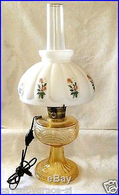 Aladdin Electrical Oil Kerosene Lamp with Globe & Shade