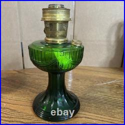 Aladdin Emerald Green & Gold Tone Lincoln Drape Oil Lamp 2001