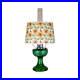 Aladdin Emerald Lincoln Drape Table Oil Lamp with Summer Sunflower Shade Brass