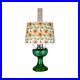 Aladdin Emerald Lincoln Drape Table Oil Lamp with Summer Sunflower Shade, Nickel