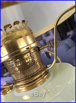 Aladdin Fenton Limited Edition Vaseline Glass Grand Vertique Lamp 2000
