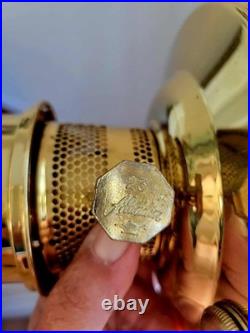 Aladdin Florentine Pink Alacite Rose Moonstone Kerosene Oil Lamp