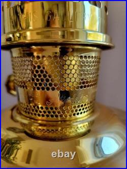 Aladdin Florentine Pink Alacite Rose Moonstone Kerosene Oil Lamp