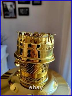 Aladdin Florentine Pink Alacite Rose Moonstone Kerosene Oil Lamp