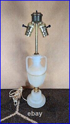 Aladdin G-17-16 Frosted White Dual Bulb Lamp 1933