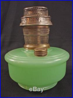 Aladdin GREEN MOONSTONE Jadeite Model B OIL LAMP FONT Bracket or Hanging Lamp
