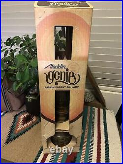 Aladdin Genie 23 Vintage C-6103M Lamp MCM Complete Glass Brass Original Rare