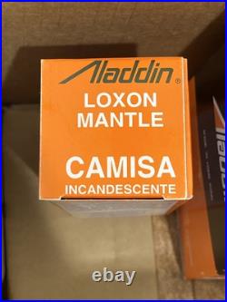 Aladdin Genie Classic Brass Oil Lamp New in Box Brass Burner Clear Glass