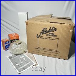 Aladdin Genie II Incandescent Oil Lamp Clear Glass C6106 No. 23 Burner Brass NEW