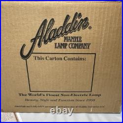 Aladdin Genie II Incandescent Oil Lamp Clear Glass C6106 No. 23 Burner Brass NEW