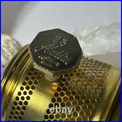 Aladdin Genie II Incandescent Oil Lamp Clear Glass C6106 No. 23 Burner Brass NEW