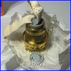 Aladdin Genie II Incandescent Oil Lamp Clear Glass C6106 No. 23 Burner Brass NEW