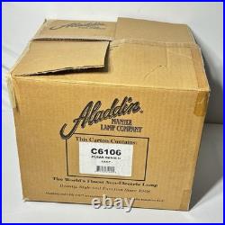 Aladdin Genie II Incandescent Oil Lamp Clear Glass C6106 No. 23 Burner Brass NEW