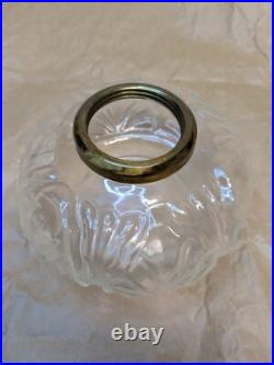 Aladdin Genie II Oil Lamp New in Box Brass Burner Clear Glass