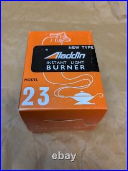 Aladdin Genie II Oil Lamp New in Box Brass Burner Clear Glass