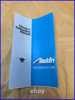 Aladdin Genie II Oil Lamp New in Box Brass Burner Clear Glass