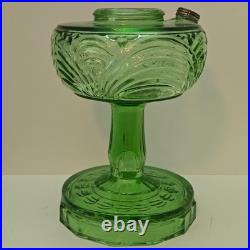 Aladdin Green Beta Crystal Kerosene Lamp Base Vintage Original
