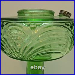 Aladdin Green Beta Crystal Kerosene Lamp Base Vintage Original