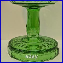 Aladdin Green Beta Crystal Kerosene Lamp Base Vintage Original