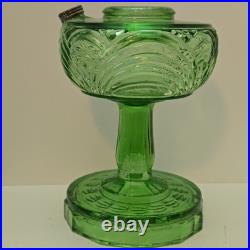 Aladdin Green Beta Crystal Kerosene Lamp Base Vintage Original