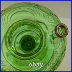 Aladdin Green Beta Crystal Kerosene Lamp Base Vintage Original