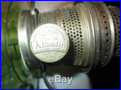 Aladdin Green Cathedral Oil Lamp1934-1935