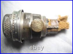 Aladdin Green Jadeite Corinthian Model B Oil Lamp with Burner & Chimney Circa 1930