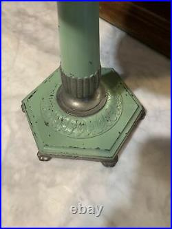 Aladdin Green Metal Model B Oil or Kerosene Lamp